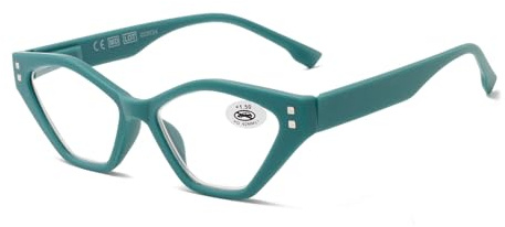 NEW VISION Gafas Presbicia Mujer, Gafas Luz Azul, Gafas Presbicia Estilo Retro, ProteccióN UV400 Gafas De Lectura, Gafas Para Ordenador Mujer NV1539 (VERDE, 2.5, Dioptrien)