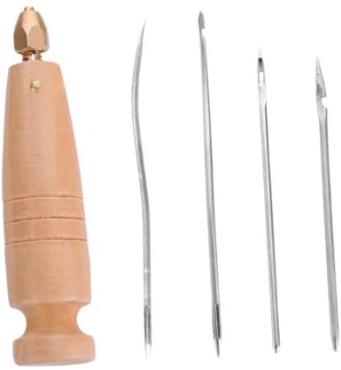 rockible Canvas Leather Sewing Awl Shoe Repair Tool Kit Leathercraft Sewing Supplies for Leatherworking