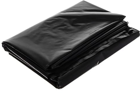 Bâche de bassin robuste et imperméable préformée pour piscines à poissons extérieures et jardins aquatiques - Membrane durable - 2 x 6 m, 4 x 4 m, 5 x 8 m, 6 x 10 m, noir (6 x 6 m)