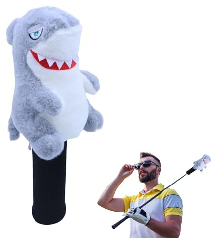 Golf Club Head Protector, Cartoon Animal Protection Accessory, Fairway Headguard, for Wood, Hybrid and Fairway Clubs, for Women, Men and Golfers as well as
