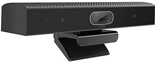 Konferensrumskamera med mikrofon och högtalare, vidvinkel, USB-videokonferenskamera för Mac, PC, bärbar dator, skrivbord (B.