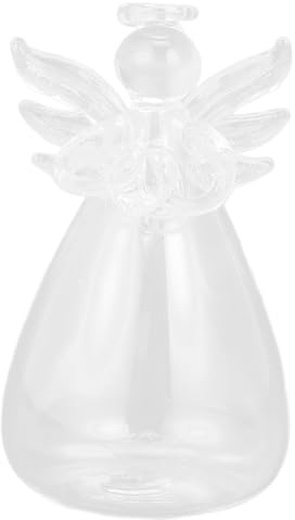 Cabilock Glass Hydroponic Angel Flower Vase Elegant European Style Decorative Glass Holder for Home Weddings Parties Unique Angel Design for Floral Arrangements Centerpiece Decor
