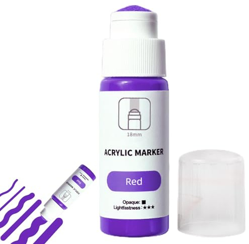 Rotuladores de Pintura para Graffiti, Marcador Acrílico a Base de Agua Punta de 18mm | Marcador Mop de Graffiti Permanente Impermeable 60ml para Murales, Lienzo, Metal, Vidrio, Papel