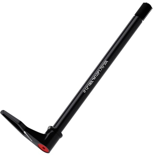 Assi a sgancio rapido da 12 mm, per forcella e telaio posteriore della bicicletta, mountain bike e bici da strada, in alluminio, con manico girevole regolabile, passo della filettatura: 1,75 mm,