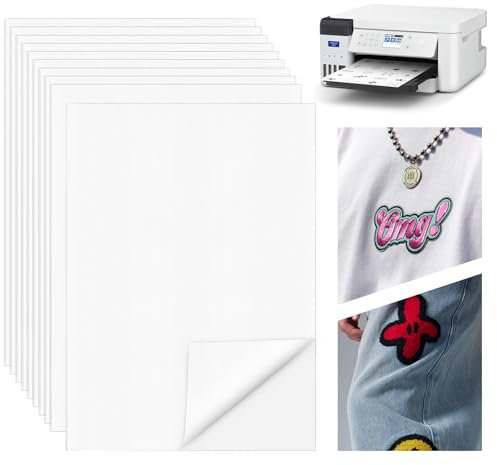 Pavlleen 10x A4 (21cm*29.7cm) Stickvlies, Stickvlies Wasserlöslich, Embroidery Stabilizer, Vliesschicht - Klebeschicht, Für Die Stickmaschine Ein Klebender, Sich Selbst Auflösender, Vlies