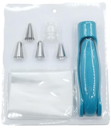 Kit per tubazioni Frosting, sacchetti di glassa e suggerimenti – Kit di tubi di glassa liscia con sacchetti di glassa e suggerimenti | Pratico accessorio da forno, dessert e caramelle – Scultura per