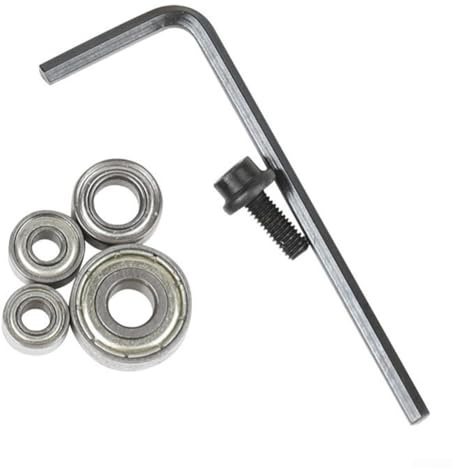 Ball Bearing Set for Router Bit Milling Cutters Replacement Parts Designed for Durability and Smooth High Speed Operation in Carpentry Work (12.7mm)