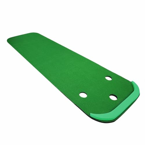 Alfombrilla plegable de golf con césped artificial, ayuda de entrenamiento portátil para práctica en interiores y exteriores
