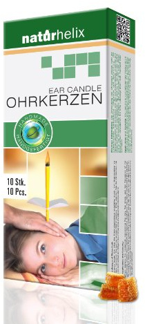 Naturhelix - Candele per orecchio, confezione da 10