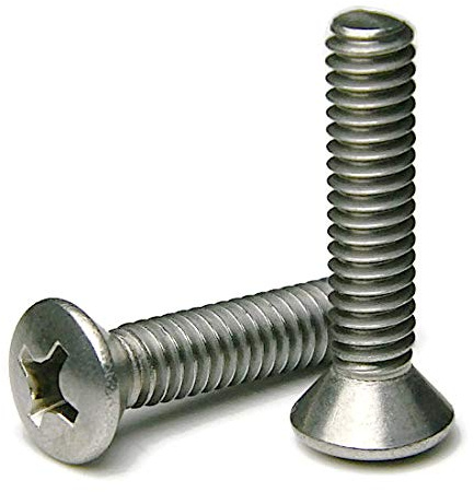 Phillips Oval Head Machine Screw 18-8 Stainless Steel - 1/4-20 x 1-3/4 Qty-25