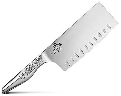KAI Seki Magoroku Shoso Coltello da cucina cinese 16,5 cm lunghezza lama - acciaio inossidabile 5CR15MoV 56 (±1) HRC - affilatura convessa - manico in acciaio inossidabile 18-8 con motivo a rombi
