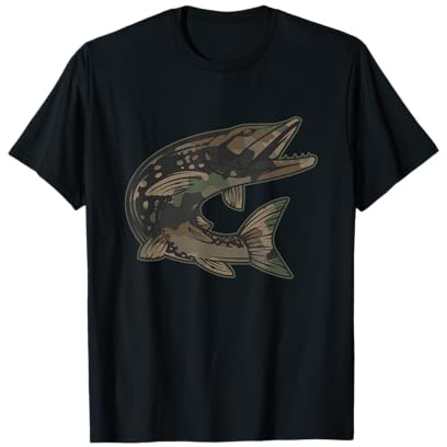 Hecht Raubfisch I Angler Fisch Fischen Geschenk T-Shirt
