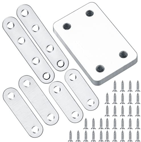 14 staffe piatte dritte per tutore, staffa per piastra piatta, piastre di giunzione per rammendamento, staffa di fissaggio ad angolo piatto in acciaio inox, armadietto, sedia tavolo