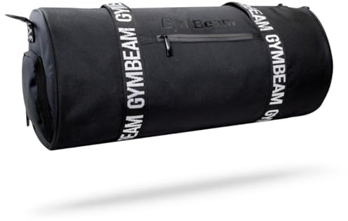 GymBeam Barrel Sporttasche - Trainingstasche mit stylischem Design, Fitnesstasche mit 2 stabilen Griffen, viel Stauraum und mehrere Innentaschen, ideal für Fitnessstudio, Schule und Reisen