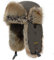 HEYANN Uschanka Braun Fliegermütze Herren Trapper Russische Warme Mütze mit Ohrenklappen Winter Bomber Hut Wintermütze Unisex Fliegermütze Fellmütze für Herren (S/M, Braun)