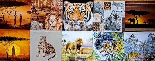 Servettset med decoupage-lim – Afrika (Afrika 1)