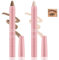 Boobeen Augenbrauenstift, High Contour Brow Pencil und Highlighter Combo, zweifarbiger Brauenstift, cremig leuchtender Brauenstift, für natürlich aussehende Augenbrauen