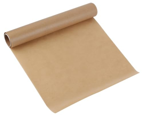 NAMOARLY Papel Pergamino para Hornear Resistente y Antiadherente de Color Caqui, Papel Autoadhesivo para Cocina, Adecuado para Hornear y Envolver Alimentos