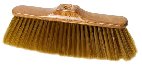 MAYA Escoba CACHÉ. Barrido Extra Suave para Suelos Delicados. Taco de Madera Barnizada y Fibras Especiales para Parqué.