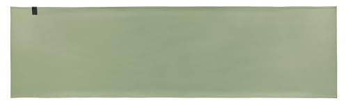 Vacker levande högkvalitativ bordslöpare vår påsk 40 x 150 cm grön uni – 100 % bomull för matbord och köksbord Öko-Tex – påskbordsdekoration salvigrön – dekoration för fest och födelsedag