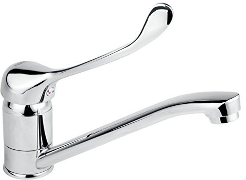 Klinik Armatur -Waschtischarmatur-Badarmatur -Einlocharmatur-Hochdruckarmatur-Speziell für Arztpraxen, Kliniken und weiteren empfindlichen Bereichen wird diese medizinische Wand-Waschtischarmatur produziert-FERRO-BVAM4 -VASTO MEDICO