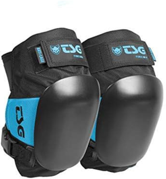 TSG Knee Pads - Force III A (Special ACF Impact Protection) or Force V | Skateboard, Hardshell, EVA, Nylon, Adults, Certified, Ergonomic, Slim Profile, Neoprene Butterfly Straps, Open Back Design