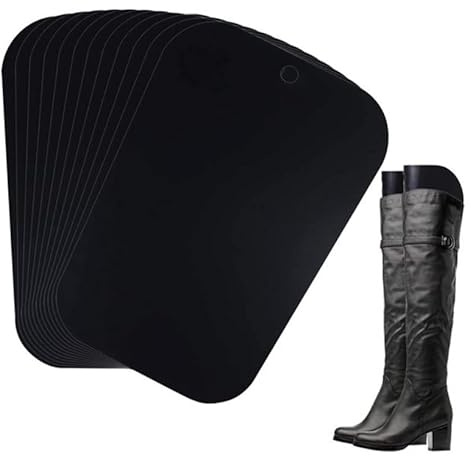 Lot de 5 paires d'embauchoirs de bottes [32 cm] | Inserts de forme | Support de bottes hauts pour homme et femme [Couleur – Noir] | Embauchoirs à chaussures | Extenseur de bottes | Forme de tige pour