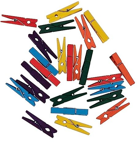 Rayher Molletta legno, FSC 100%, colori misti, 4,5cm, bus.blis. 24pz, 64589999