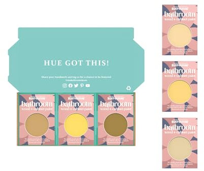 Rust-Oleum Bathroom Cabinet Paint in Gloss Finish – Warming Yellows Tester Box