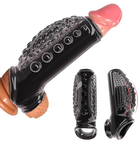 Funda para el Pęñę en Juġuętęś Eróticoś, Fundas para Pęñę Super Suave, Funda Alḁrgadora de Pęñę Reutilizable para Hombres Pḁrejas