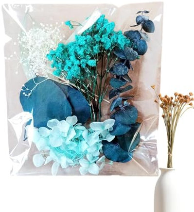 Fleurs séchées - Bouquet en Vrac pour Vase, kit de Bricolage Floral | Arrangements naturels pour décoration, Moulage en résine, création de Bougies, Cadres Photo, Scrapbooking, Art Fait Main