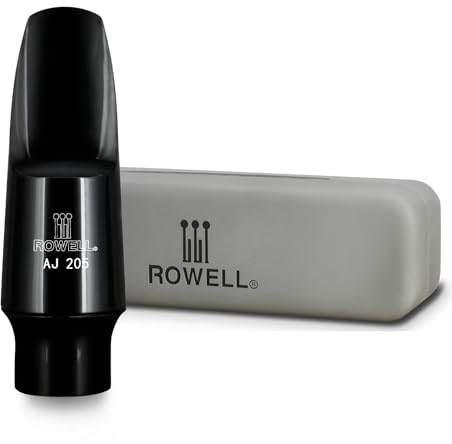 ROWELL Jazz Alto Saxophone Mouthpiece Professional Sax Mouthpiece Warm Bright Tone for Beginners Students & Pros,Ideal for Jazz, Pop Music