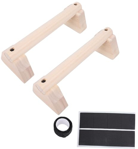Fockety Barra de Flexiones, Barras Paralelas con Base Antideslizante, Mangos de Flexión para Entrenador de Parada de Manos, Equipo de Calistenia para Hombres y Mujeres (25CM)