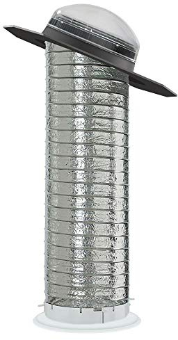 14 in. Sun Tunnel Tubular Skylight Acrylic Dome with Low-Profile Flashing and Flexible Tunnel-VELUX-TGF 014 0000