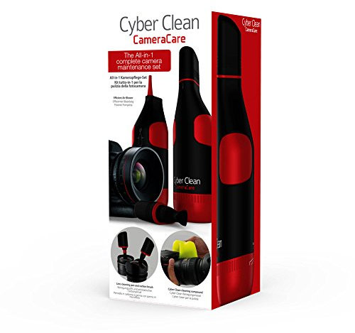 CYBER CLEAN CameraCare Reinigungsset - All-in-one Kamera Reinigungs-Kit mit Original Cyber Clean Reinigungsknete 110g, Reinigungsstift, Reinigungspinsel und Blasebalg, Objektivreiniger im Geschenkset