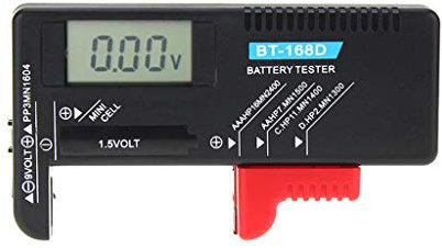 Haven shop BT168D - Comprobador de batería Digital LCD para Pilas AA de 9 V 1,5 V AAA Cell C D