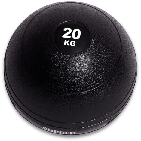 Suprfit Slamball – Speciellt gummerad medicinboll utan att studsa från golvet, slam boll med halkfri och halkfri PVC-yta för crossträning, power ball, fitnessboll – vikt: 3–70 kg