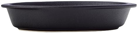 Maxwell & Williams HY0019 Auflaufform oval, 1100 ml – Caviar Black – 28x15,5x5,5 cm Schwarz matt – Keramik, Geschenkbox