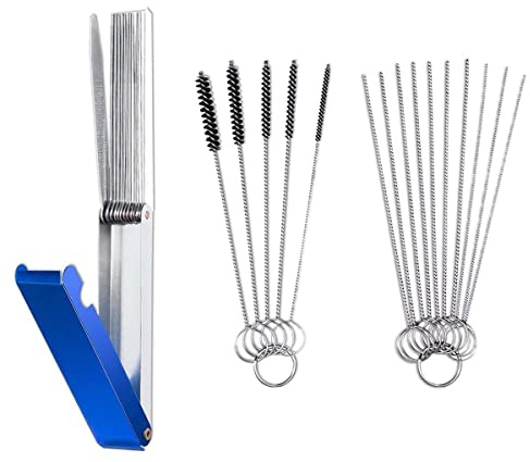 Hsthe Sea Dissolvant de Jet de saleté de carburateur, kit de Nettoyage de carburateur 13 pièces + 10 Aiguilles de Nettoyage + 5 brosses en Nylon pour Motos ATV soudeurs carburateurs