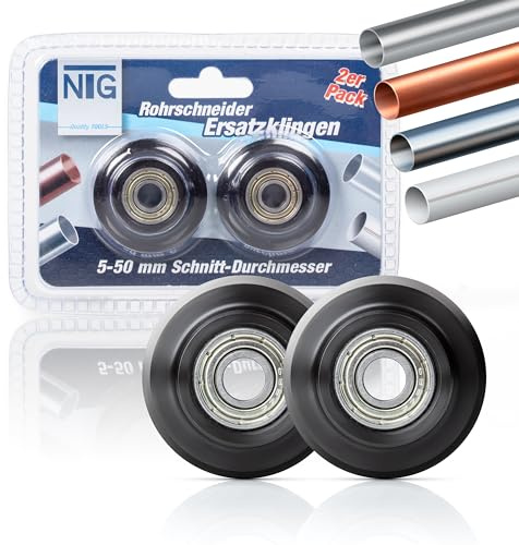 NTG 2er Pack Ersatzklingen für Rohrschneider Groß (2er Pack Ersatzklingen)