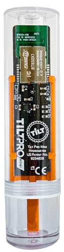 Tilt Pro MINI Wireless Hydrometer and Thermometer Orange: Patented Brewing Technology for Professional Brewers with High Accuracy for Beer, Wine, Cider, Mead & More