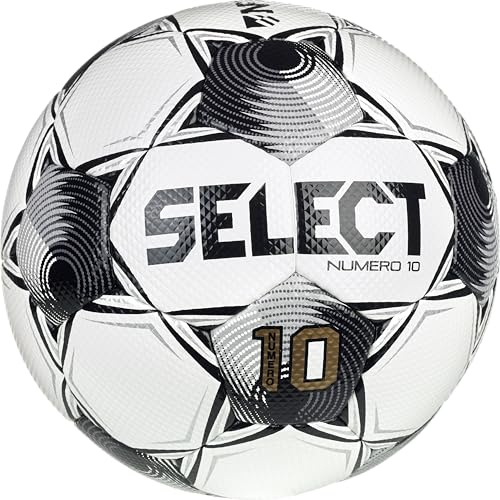 SELECT Numero 10 Soccer Ball, White/Black NFHS V25, Size 5