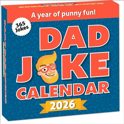 Dad Joke Calendar 2026 | Page A Day Tear Off Calendar Gift For The Dad Joke Lover, Great Christmas Gift, Funny Daily Dad Jokes Desk Calendar, Stocking Stuffer Gift For Men & Women, 365 New Jokes