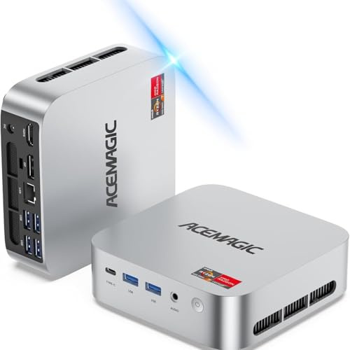 ACEMAGIC Mini PC Windows 11 Pro AMD Ryzen 7 7735HS 24GB RAM 512GB SSD | Radeon 680M 2.5Gbps LAN WiFi 6 Triple 4K Display Office & Light Gaming Mini Computer