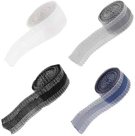 POPETPOP Bande Adhésive Portable en Polyester pour Ourlet de Pantalon Compatible Pantalons et Jeans Lot de 4 Rouleaux pour Voyages D'affaires