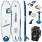 Cressi Isup Complet Set-Element All Round Isup Set,SUP Board Kit Einfach aufzublasen(weniger als 10 Minuten)Komplett mit allem notwendigen Zubehör für den Transport, Weiß/Blau,10'2'',Unisex Erwachsene