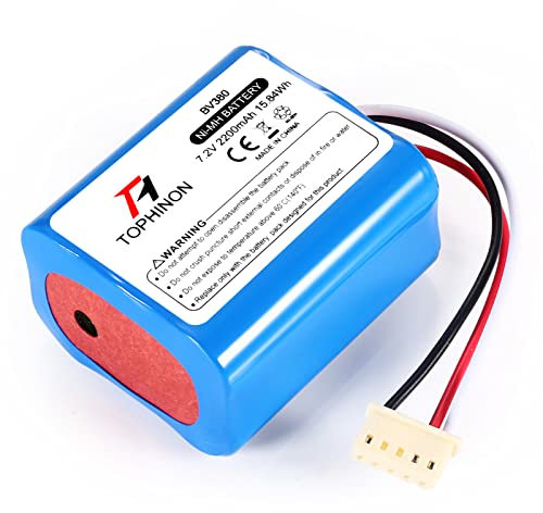 HT TopHinon 7.2V 2200mAh NI-MH Ersatzakku für iRobot Braava 380, Braava 380T, Braava 390, Braava 390T, Mint 5200, Mint 5200B, Mint 5200C Staubsauger