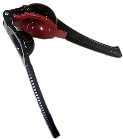 GAILY YOUTH Exprimidor de frutas y limón, extractor de jugo manual lavable, extractor de jugo 2 en 1, respetuoso con el medio ambiente con colador de cesta de semillas para hacer jugo fresco (negro)