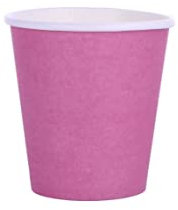 Graziano Vasos de papel, paquete de 25 vasos, 270 cc, fucsia