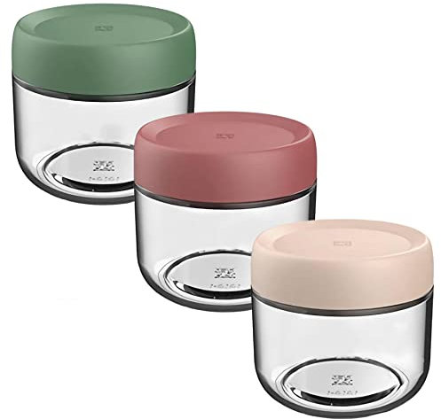 Eidoct 3-Pack 10oz Glass Jar with Screw Lid Leakproof Overnight Oats Container, Yogurt Jars, Yogurt Pot, Oatmeal Salad Jars, for Cereals Milk Fruit Condiment Dressing, 3 Colors (3-Pack 280ml)